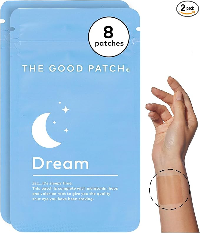 The Good Patch Dream Sleep Patch Support, Sustained Release, Natural Patch with Melatonin, Hops, ... | Amazon (US)