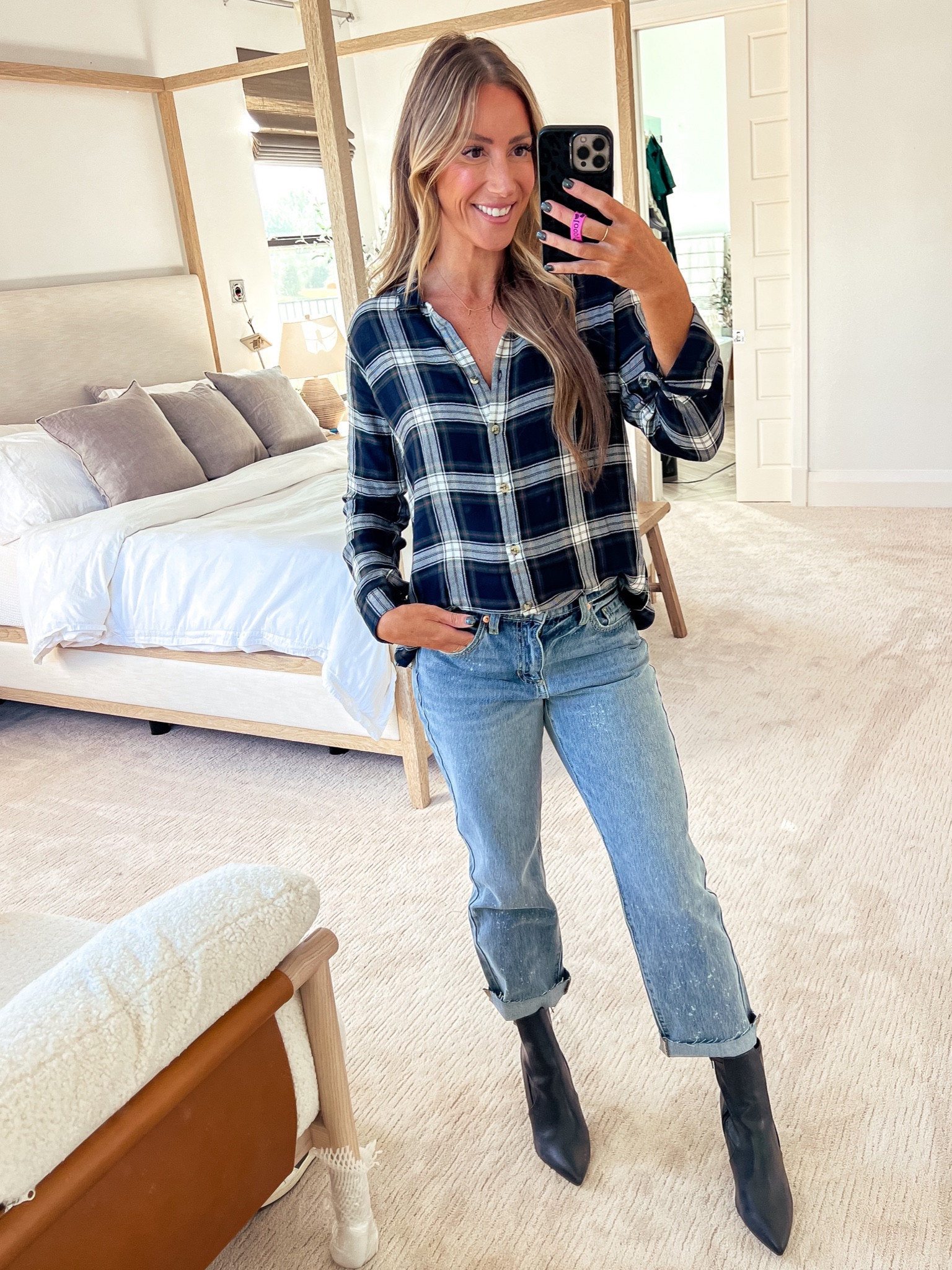 THANKSSARAH30 sized up to med, top runs small plaid top  

#LTKsalealert #LTKHoliday #LTKSeasonal