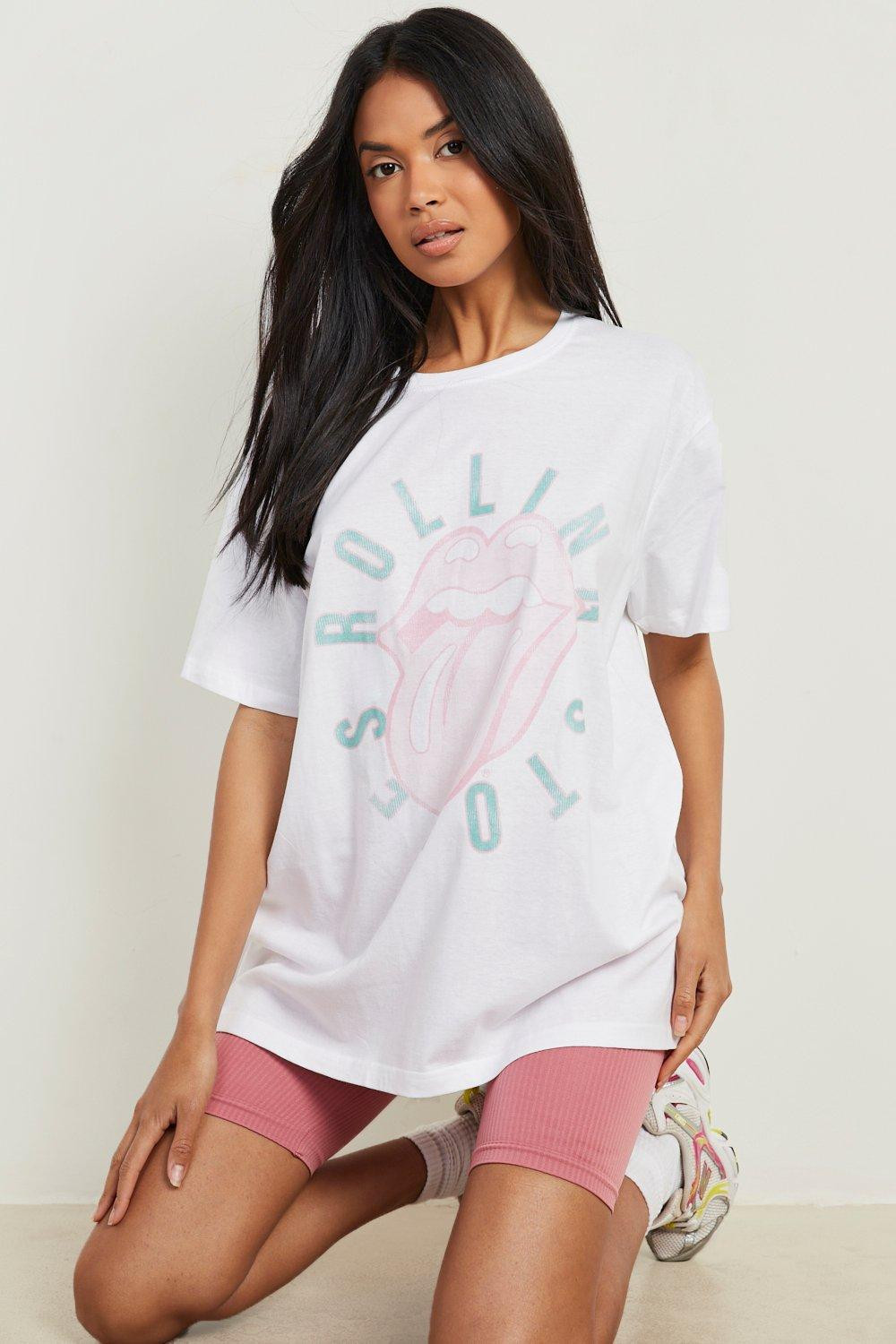 Rolling Stones Licensed Oversized T-shirt 1 | Boohoo.com (US & CA)