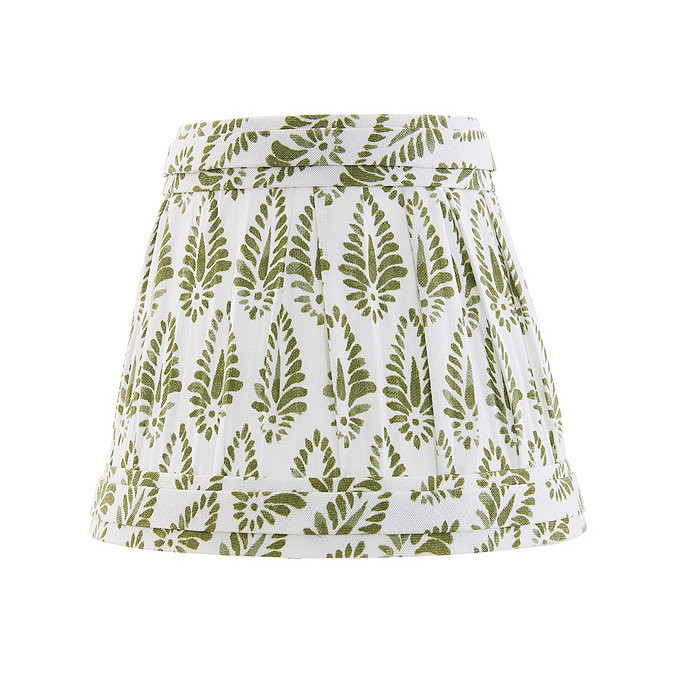 Isla Block Print Pleated Chandelier Shade | Ballard Designs, Inc.