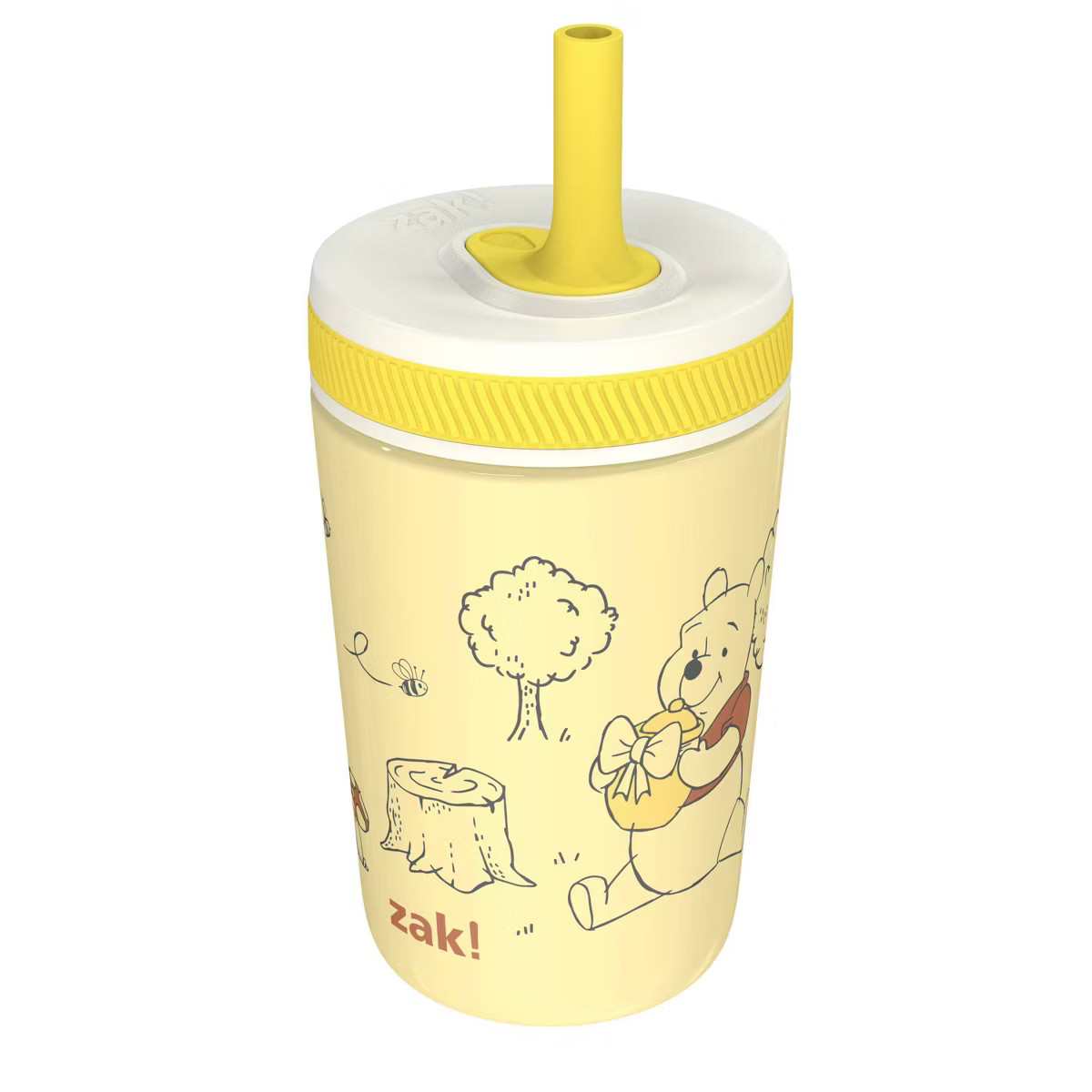 Zak Designs 12oz Winnie The Pooh Stainless Steel Vacuum Kelso Tumbler Yellow | Target