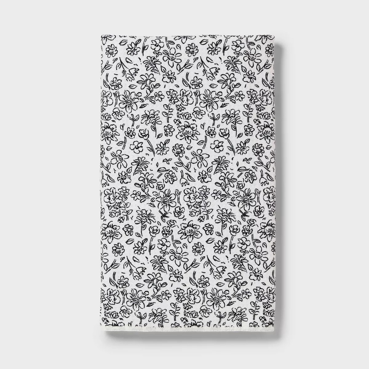 Quick Dry Floral Waffle Towel Black - Room Essentials™ | Target
