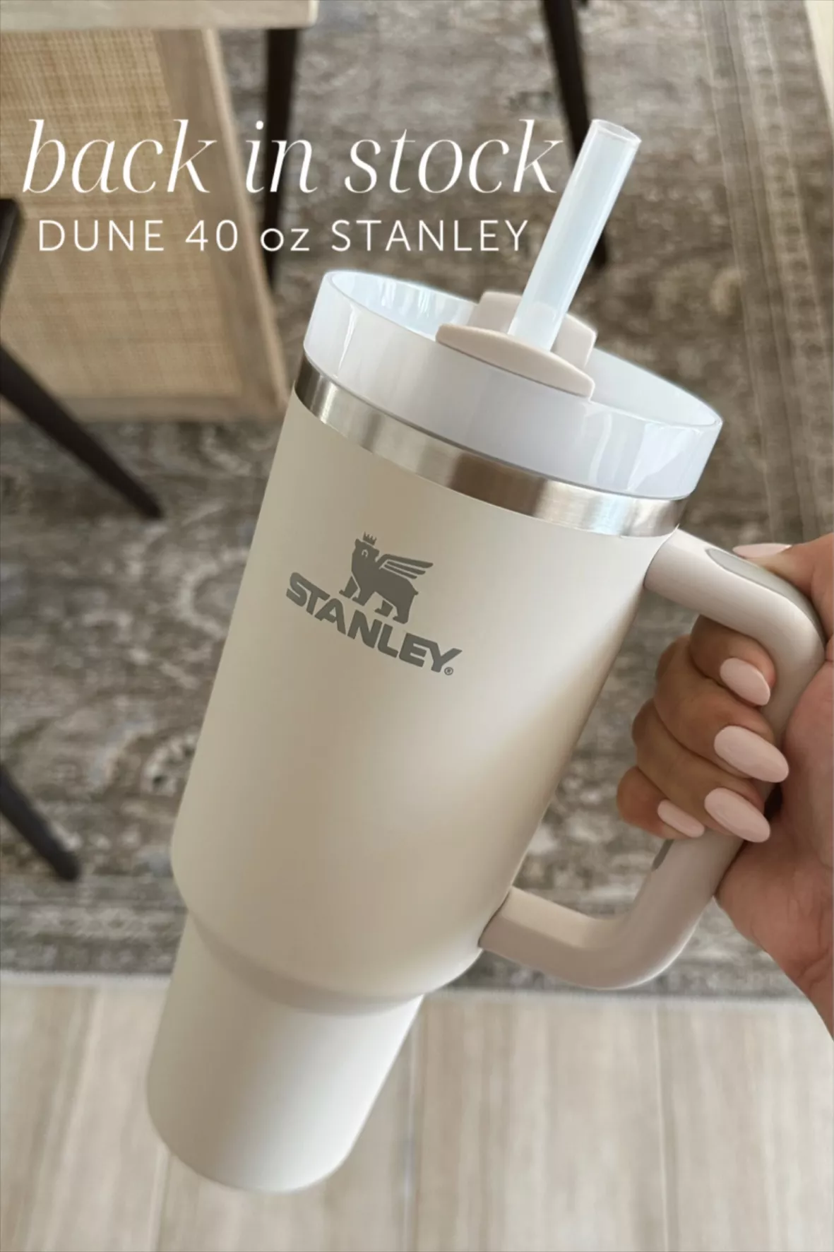 Stanley Quencher H2.0 FlowState Tumbler Soft Matte Dune 40 oz