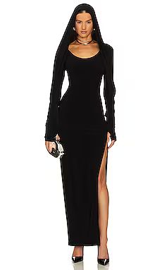 Hooded Open Back Long Sleeve Side Slit Gown
                    
                    Norma Kamali | Revolve Clothing (Global)