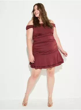 LoveSick Off-Shoulder Mini Dress | Torrid (US & Canada)