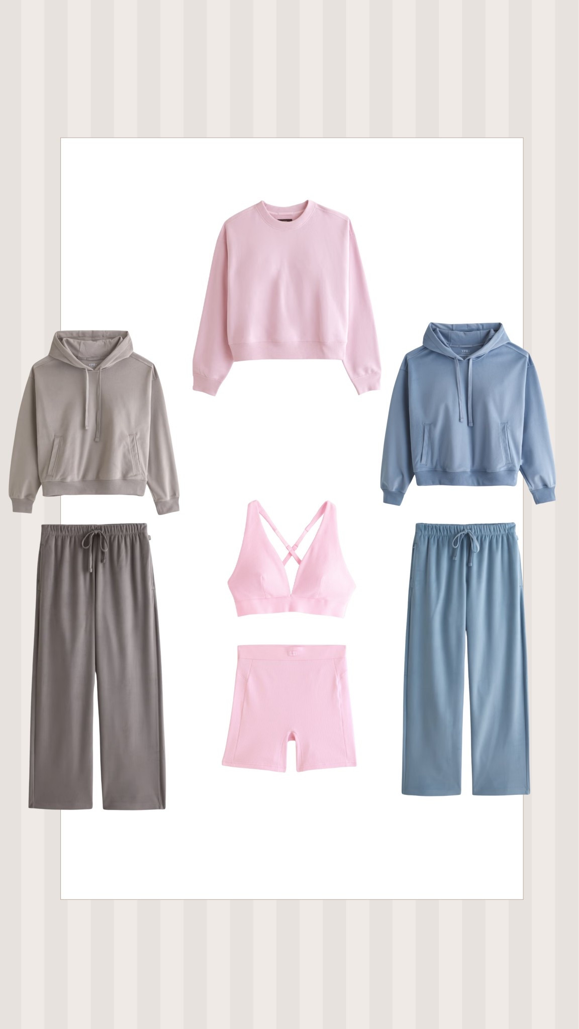 Wearing size small in bottoms and bra. Size medium in sweatshirts!

@abercrombie #abercrombiepartner
