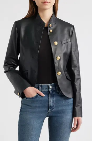 rag & bone Sadie Crop Leather Blazer | Nordstrom | Nordstrom