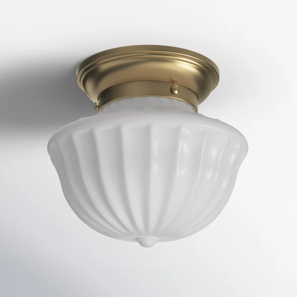 Maisie Glass Semi Flush Mount | Wayfair North America