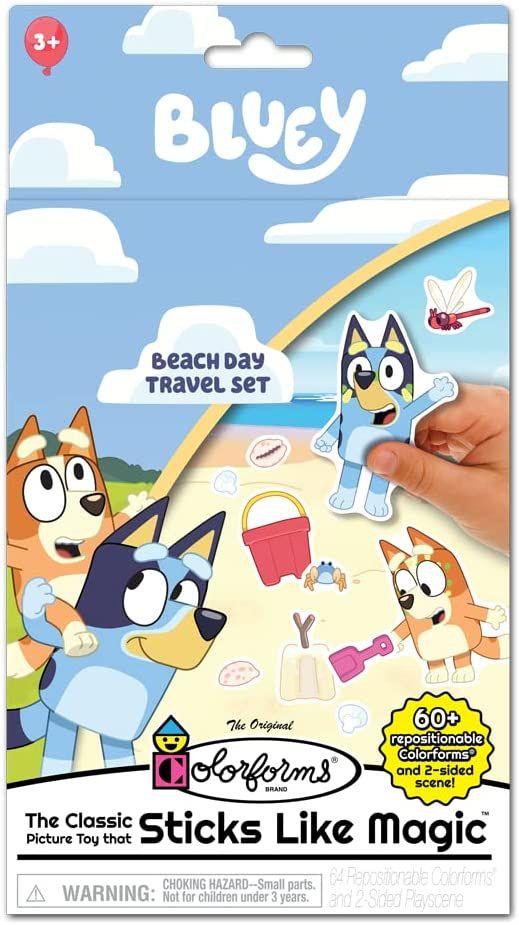 Colorforms Bluey Travel Set - Repositionable Pieces Stick Like Magic - Scenes and Pieces from The... | Amazon (US)