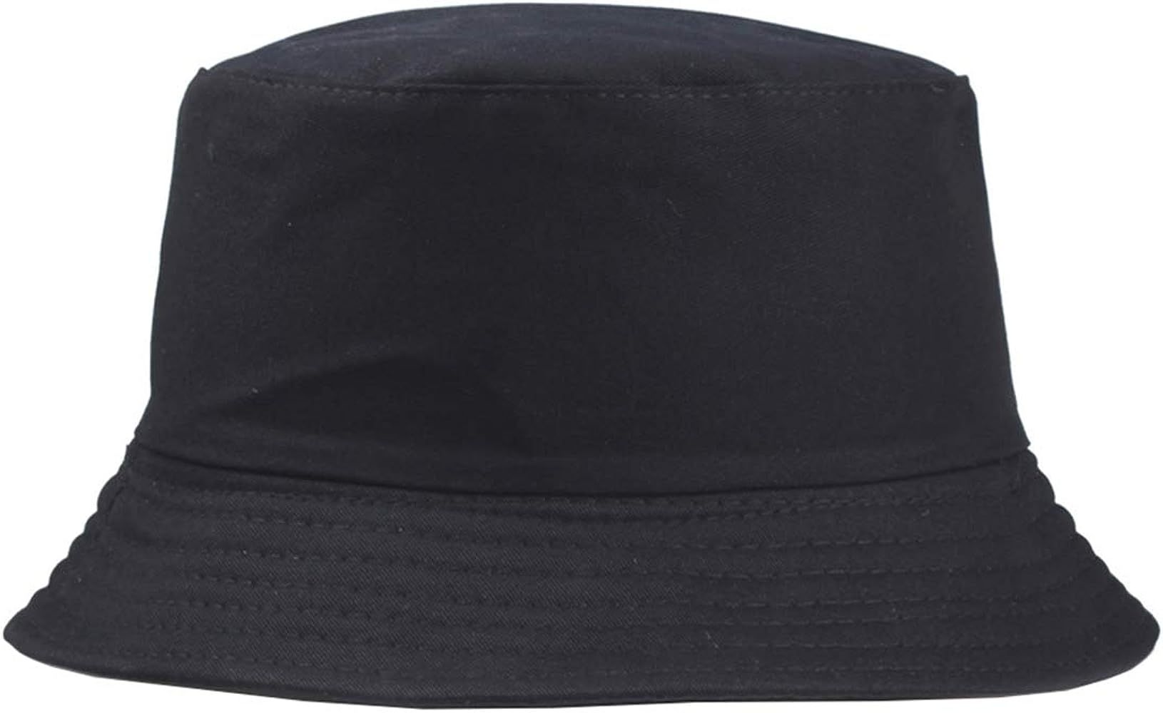 Bucket-Sun-Hat Solid Cotton Blank Fodable Summer Fisherman Hats Unisex | Amazon (US)