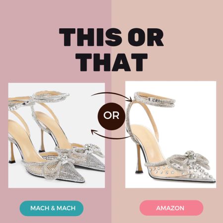 Summer weddings and events are about to be underway! The perfect heel is essential to bring the entire wedding guest or slay queen look together! Found these amazing Amazon look alike of the Mach & Mach diamanté heels. Runs true to size but size up if you have wider toes 

#LTKparties #LTKshoecrush #LTKfindsunder100