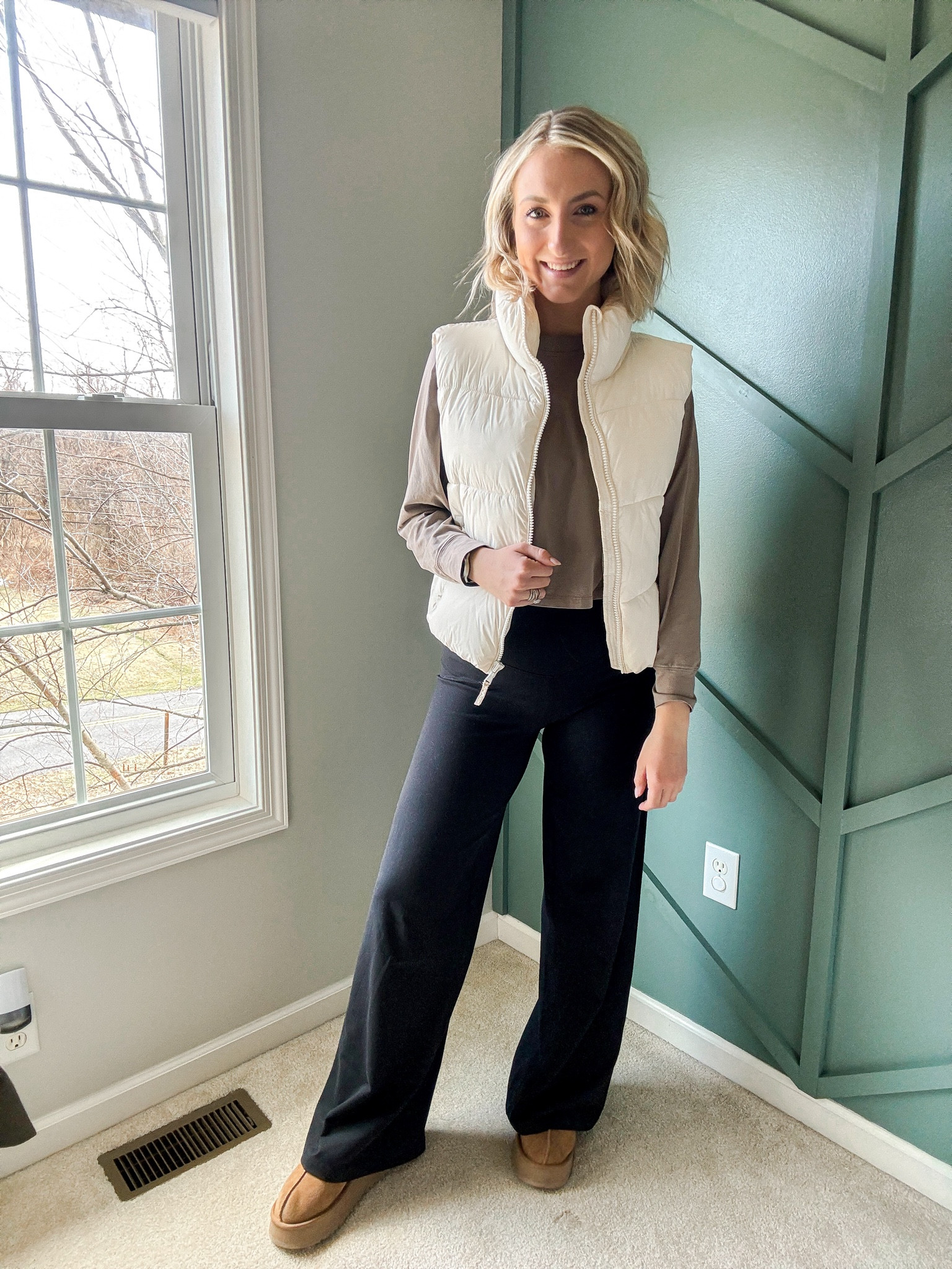 Pants that work on all bodies and for all occasions, what more could you ask for!? 

I styled them three ways here and linked everything in my bio 🖤

These pants come in three length options and could easily work while pregnant as well. The waistband is stretchy and thick. 

I am loving them and I think you will too!

I am 5’9” and wearing a small tall. I have them on with heels so they would totally work for taller girls too! 

#LTKstyletip #LTKworkwear #LTKfindsunder50