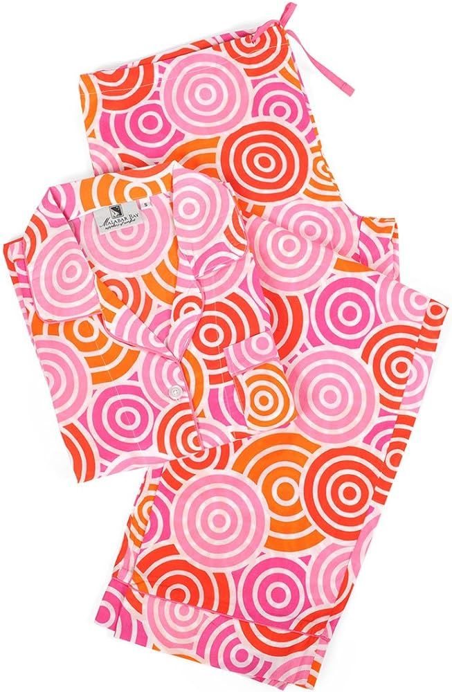 Malabar Bay Women's Jubilee Pajama Set Small Pink | Amazon (US)