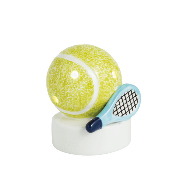 Mud Pie Tennis Light-Up Sitter in Bright Yellow | Dolomite | Mud Pie