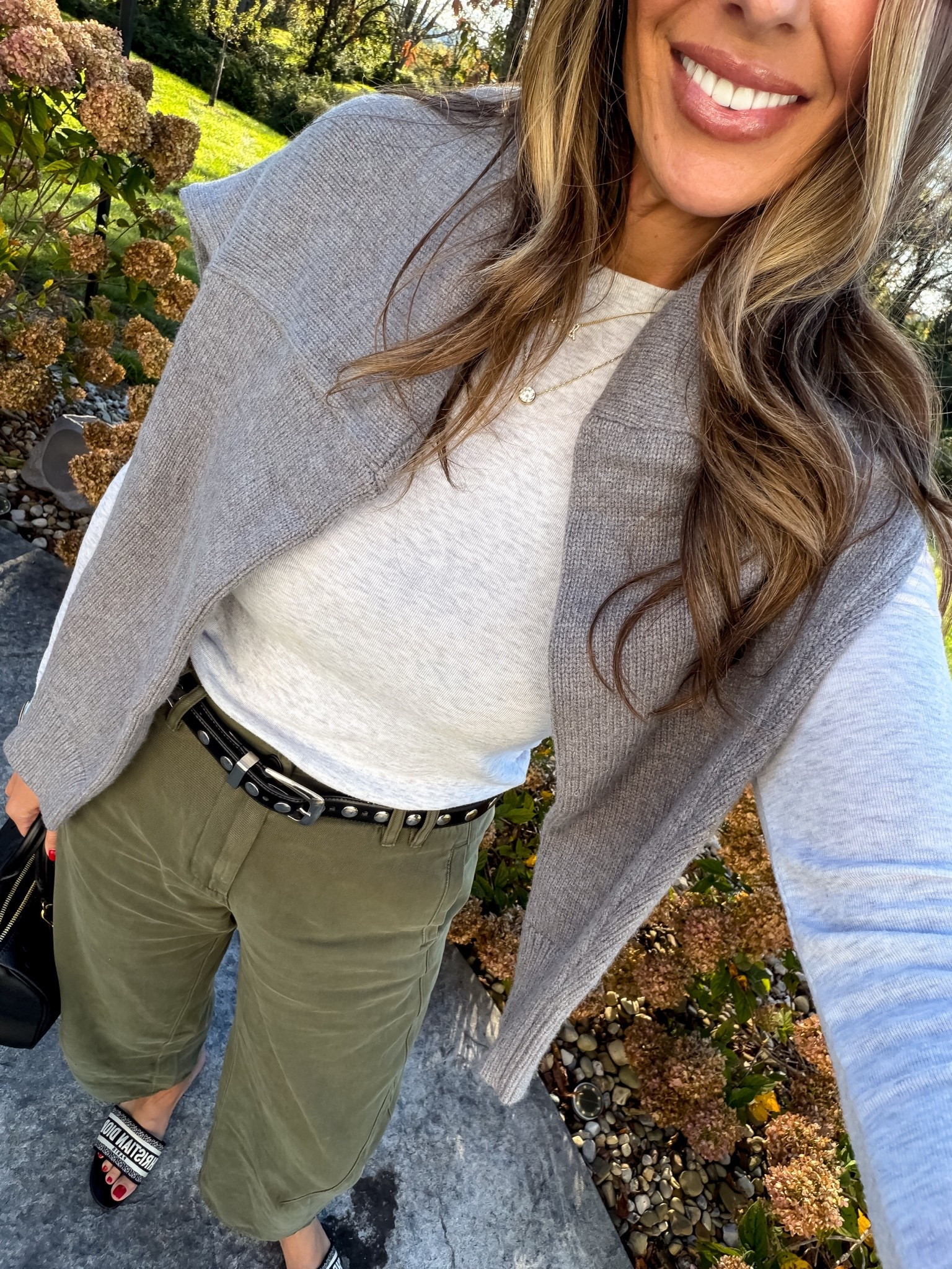 My OOTD 
@Target  pants sizes down and face Amazon cashmere