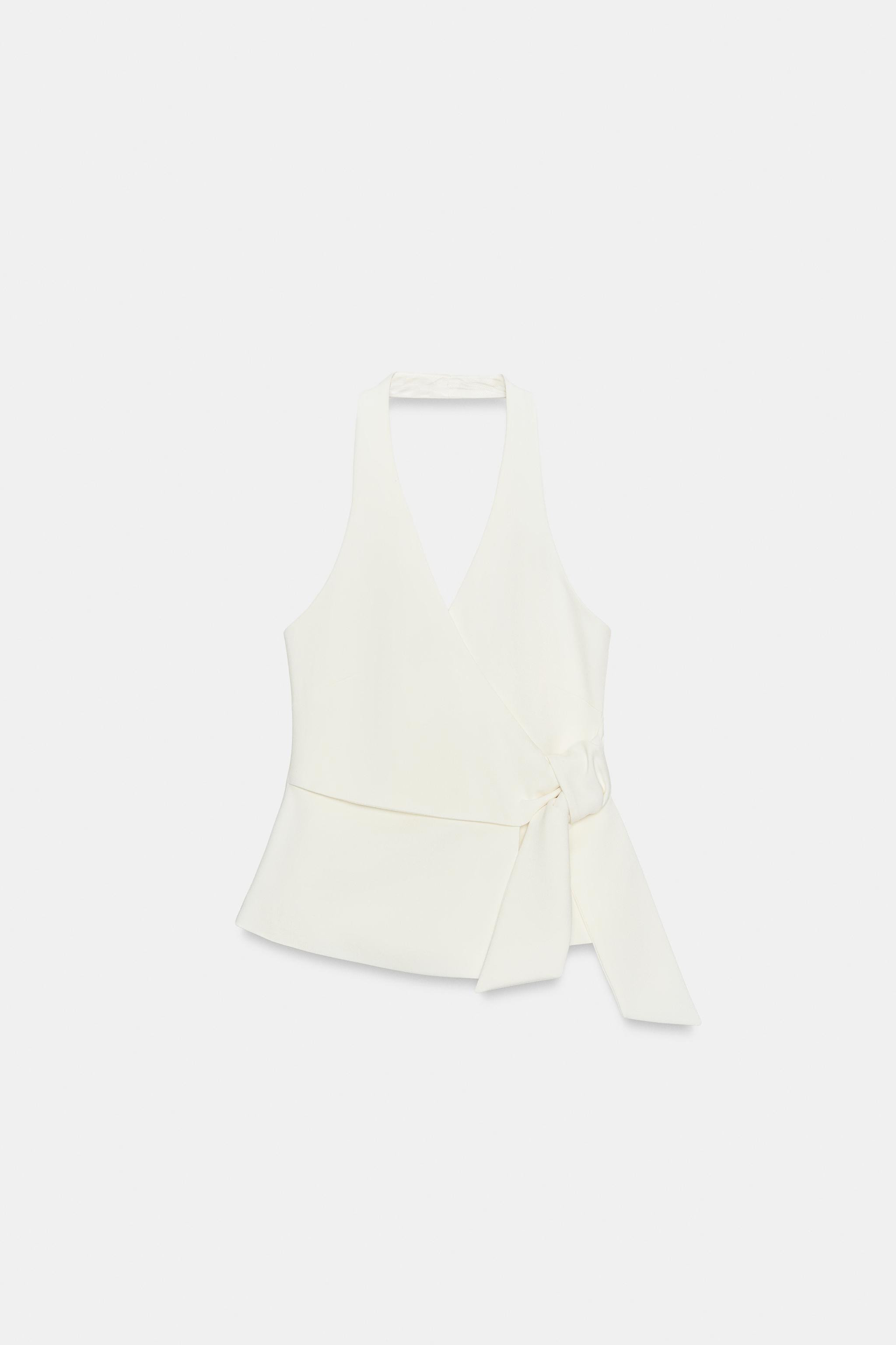 KNOTTED HALTER VEST | Zara US