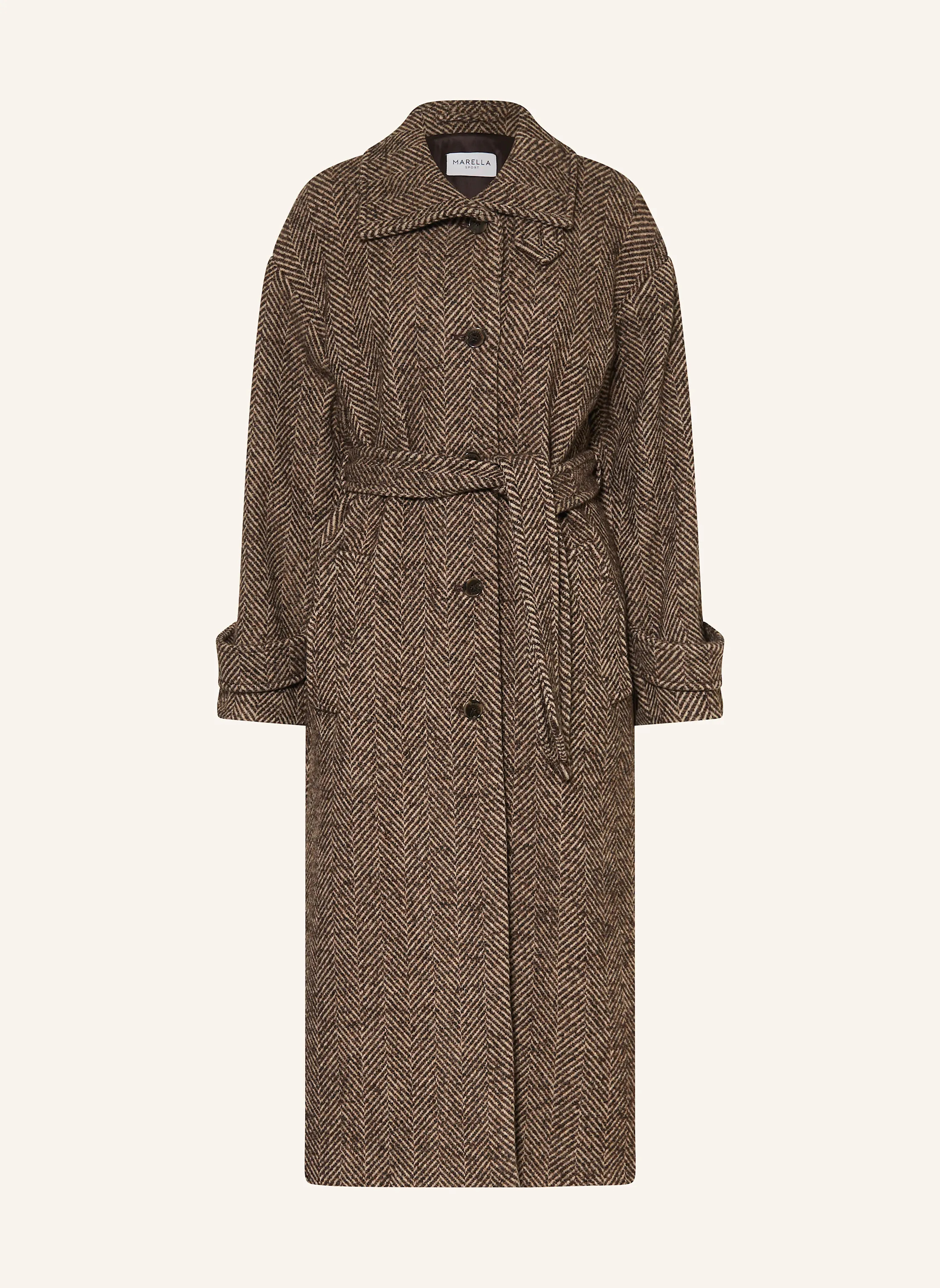 MARELLA Bouclé-Mantel in braun / creme | Breuninger (DACH)