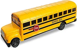 ArtCreativity Diecast Yellow School Bus Toy for Kids - 8.5 Inch Pull Back Car with Cool Opening D... | Amazon (US)