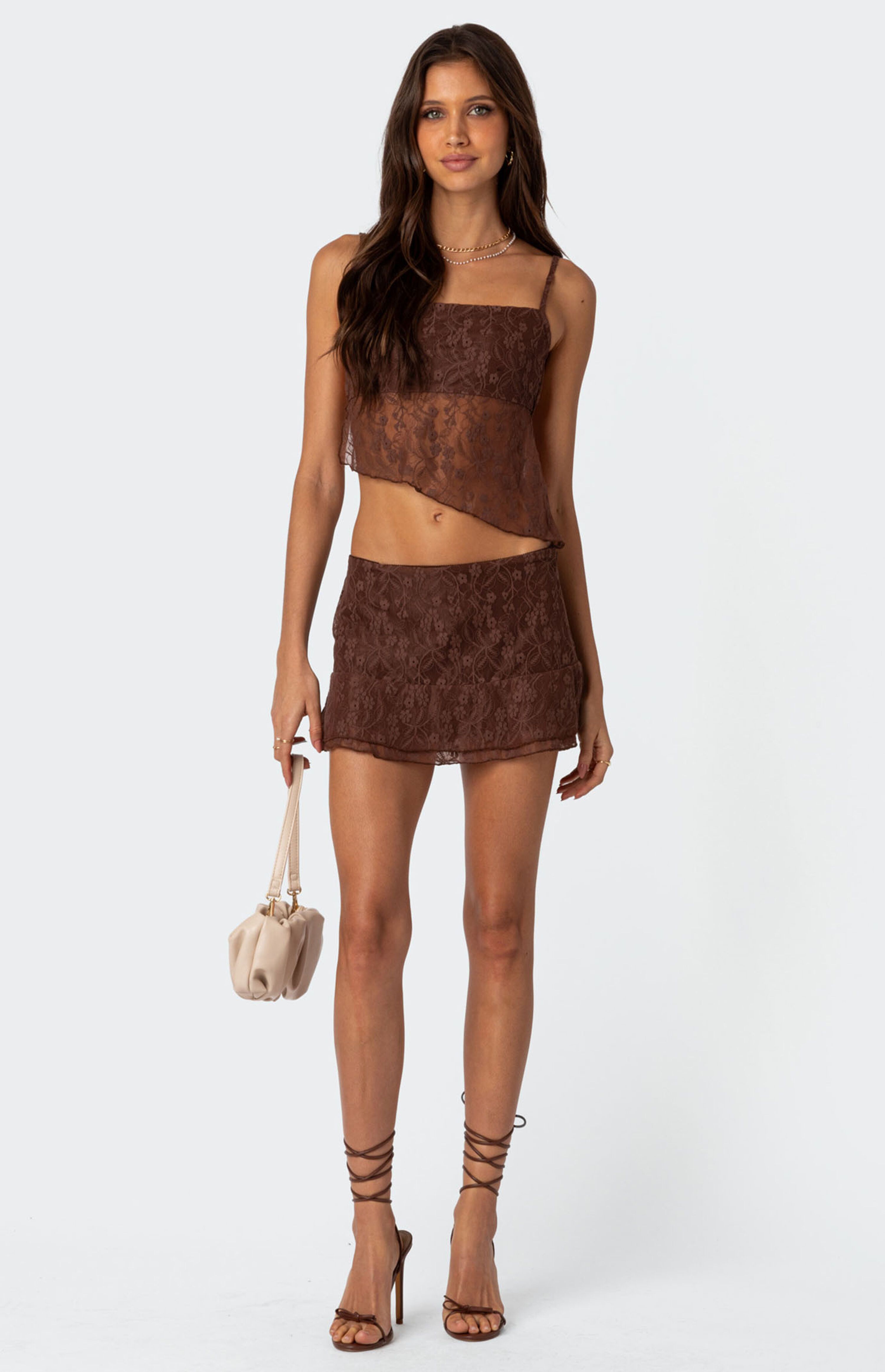 Edikted Lyra Lace Mini Skirt | PacSun