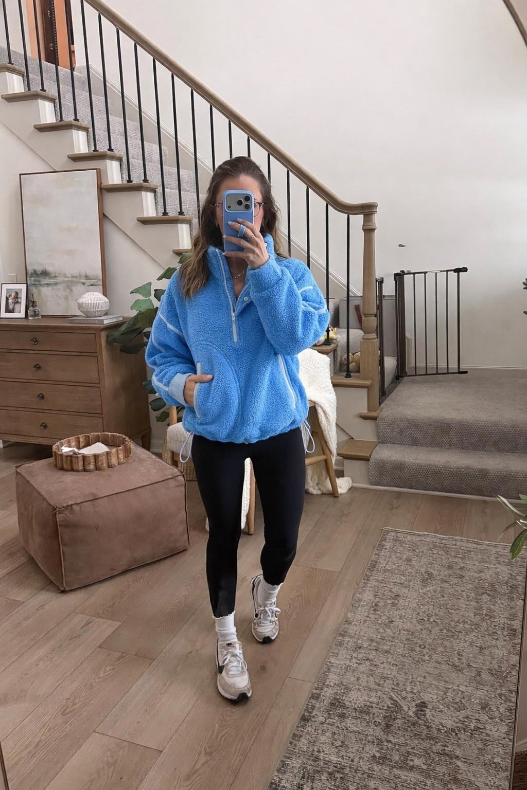 Obsessed with this fp lookalike Sherpa I just got! It’s soo cute and cozy and under $45! Wearing a size small 🩵

#LTKmomlife #LTKgrwm #LTKootd