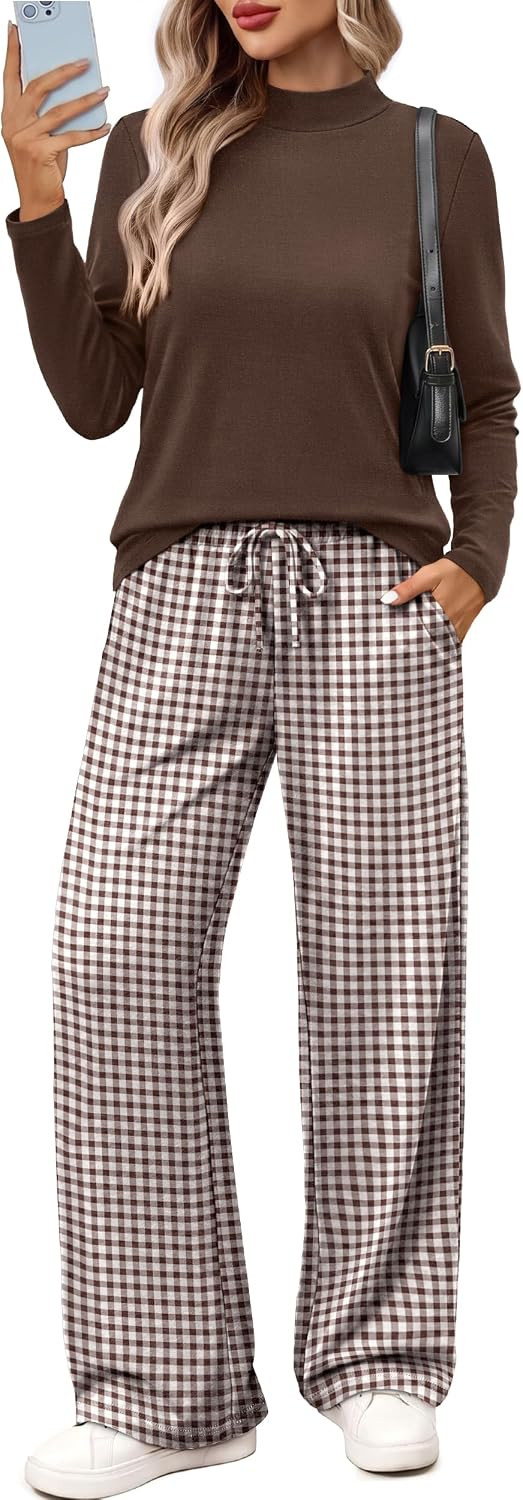 WIHOLL Two Piece Sets for Women Fall Outfits Lounge Matching Sets Clothing | Amazon (US)