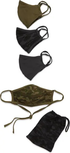 Assorted 4-Pack Adult Face Masks | Nordstrom