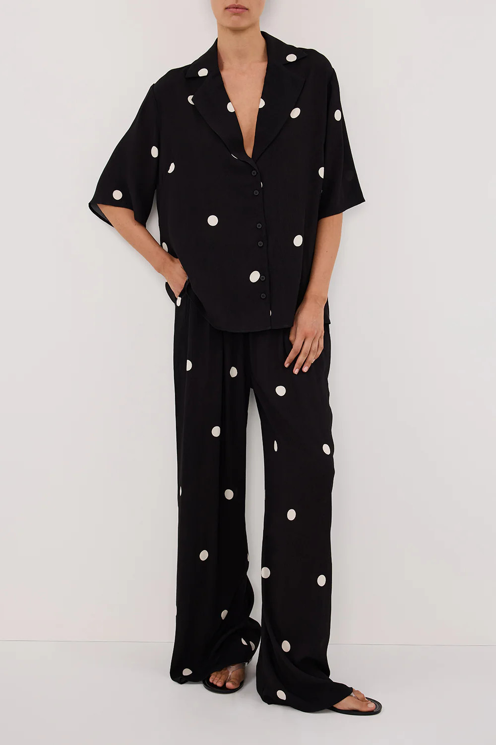 LAURA SPOT DRAWSTRING PANT | DISSH