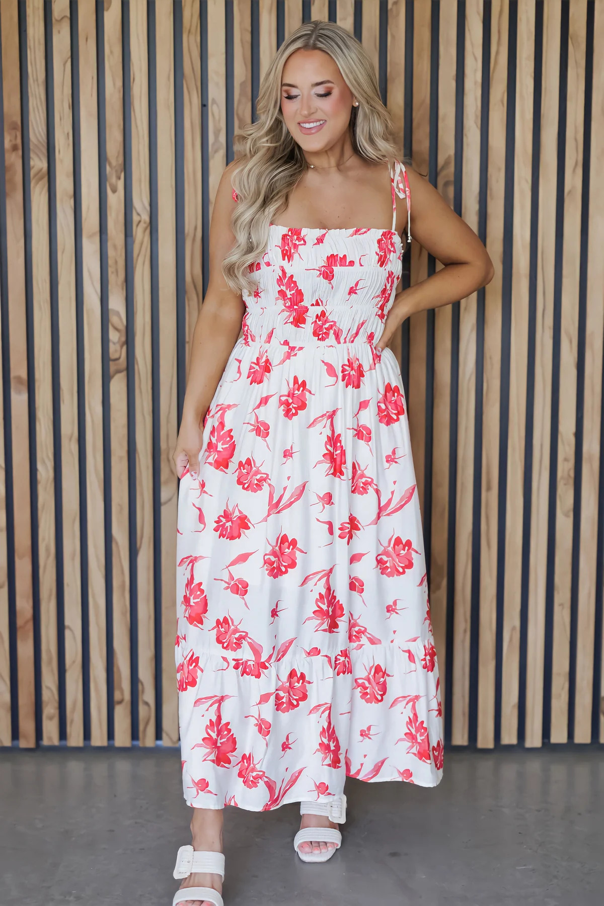 Kyla Dress - Red | Landry Kate
