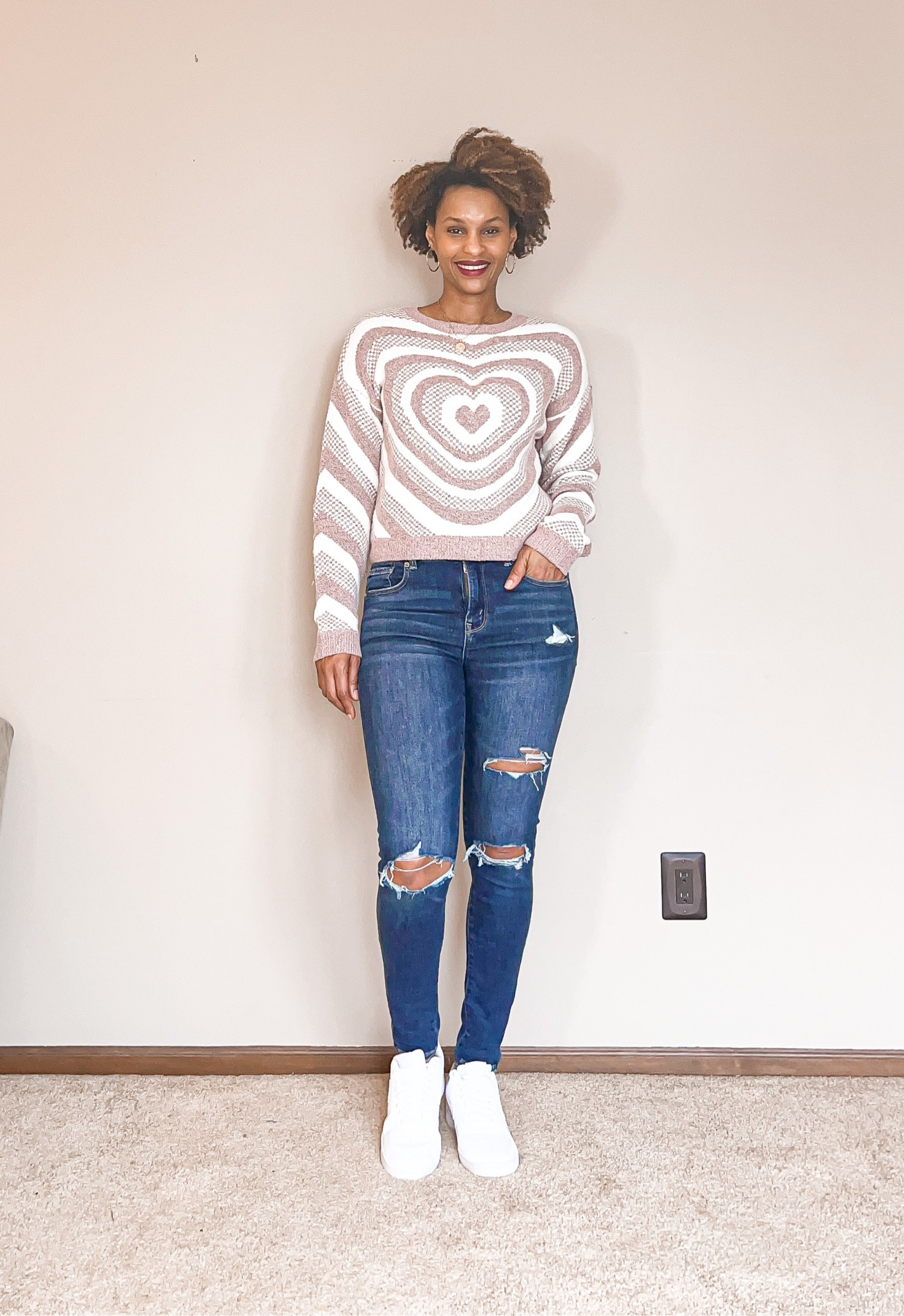 Valentine’s Day sweater. Size up since it’s juniors.

#LTKFind #LTKunder50 #LTKSeasonal
