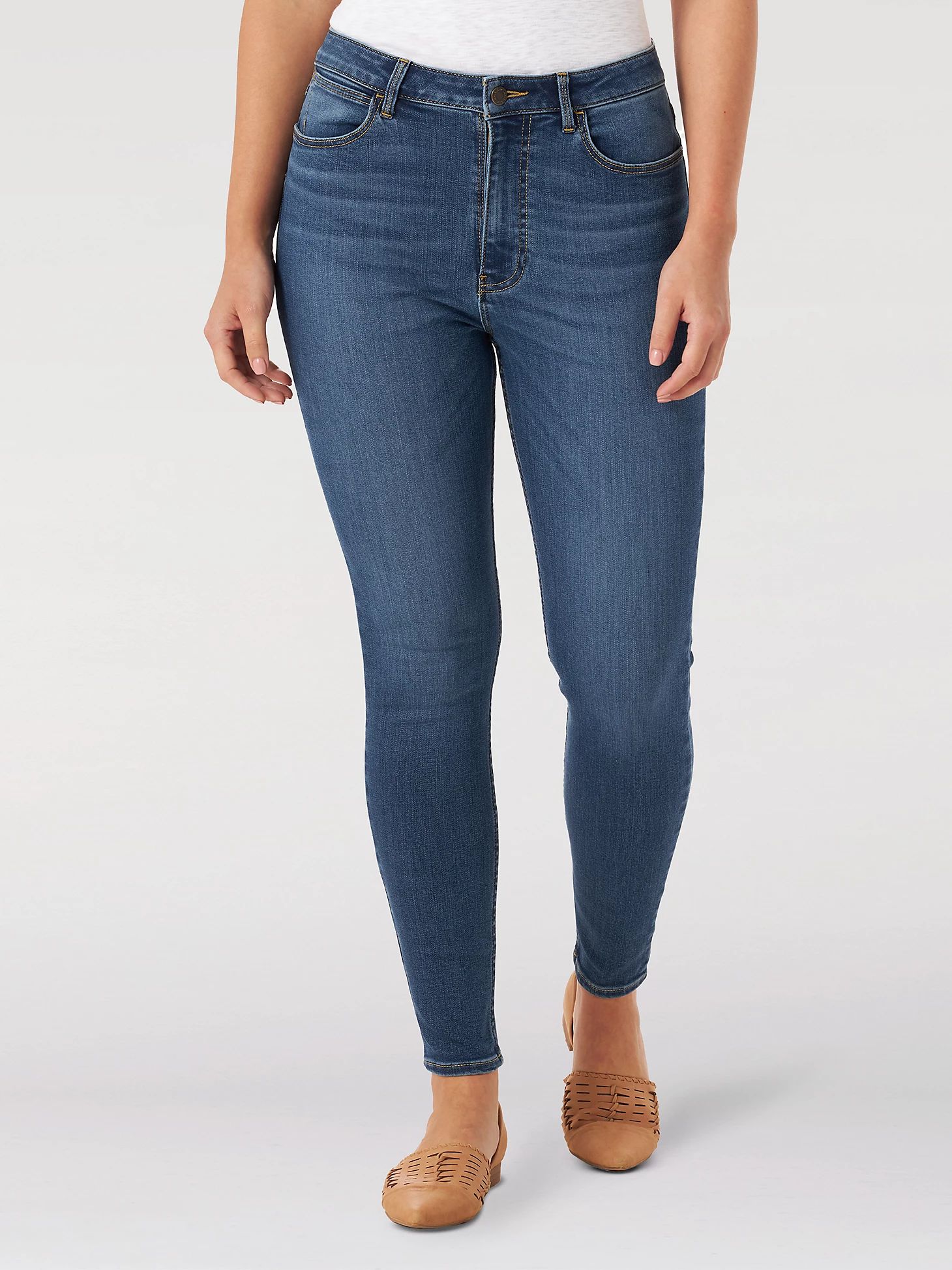 Women's Wrangler® High Rise Unforgettable Skinny Jean in Marina | Wrangler