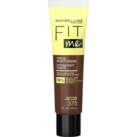 Maybelline Fit Me Tinted Moisturizer Natural Coverage Face Makeup 375 1 oza | Walmart (US)
