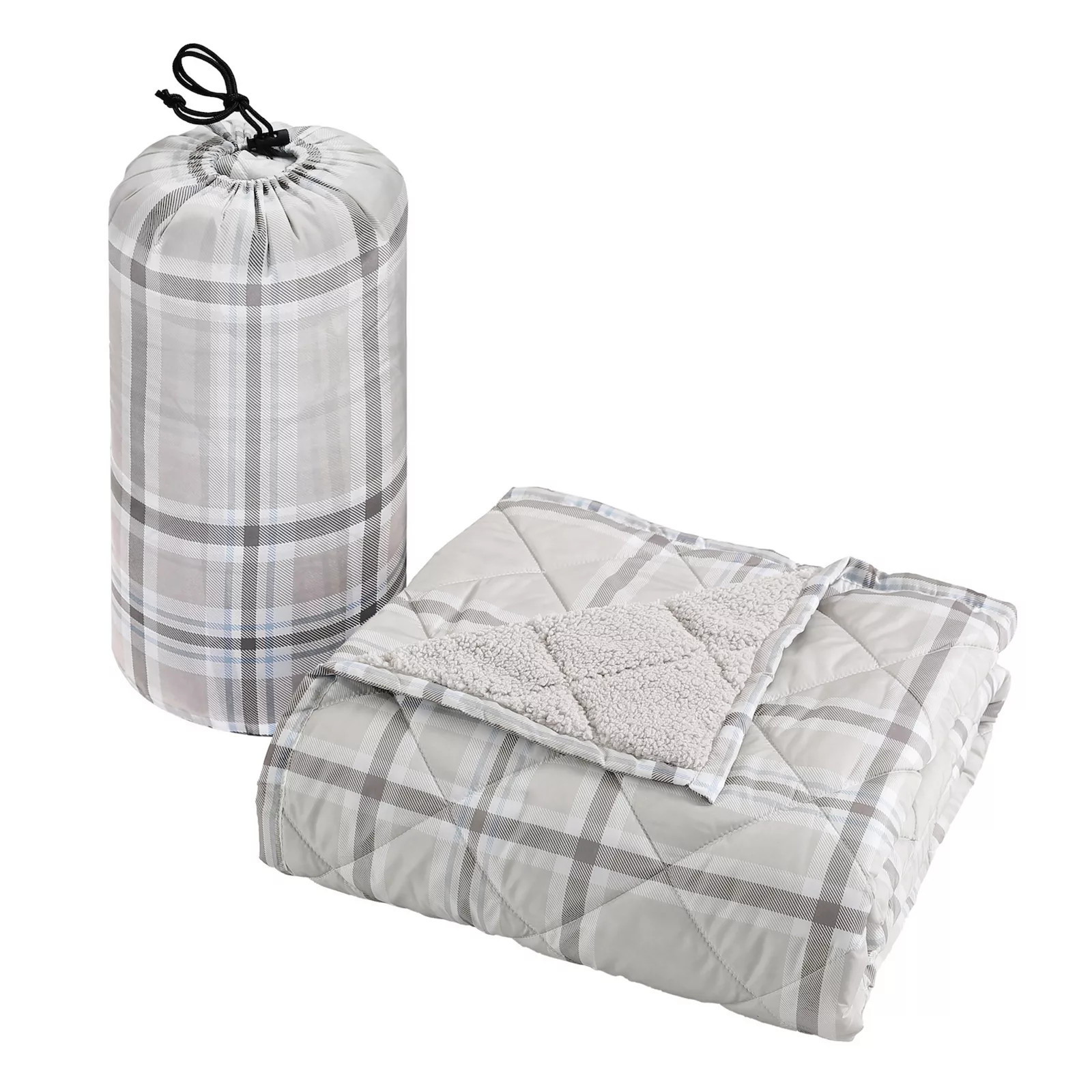 Coleman® Reversible Sherpa Indoor-Outdoor Throw Blanket, Brown Plaid | Kohl's