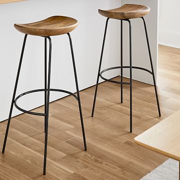 Alden Bar & Counter Stools - Steel | West Elm (US)