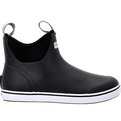 XTRATUF 6" Men's Ankle Deck Boot - Lightweight, 100% Waterproof Rubber Footwear - Non-Marking, Sl... | Amazon (US)