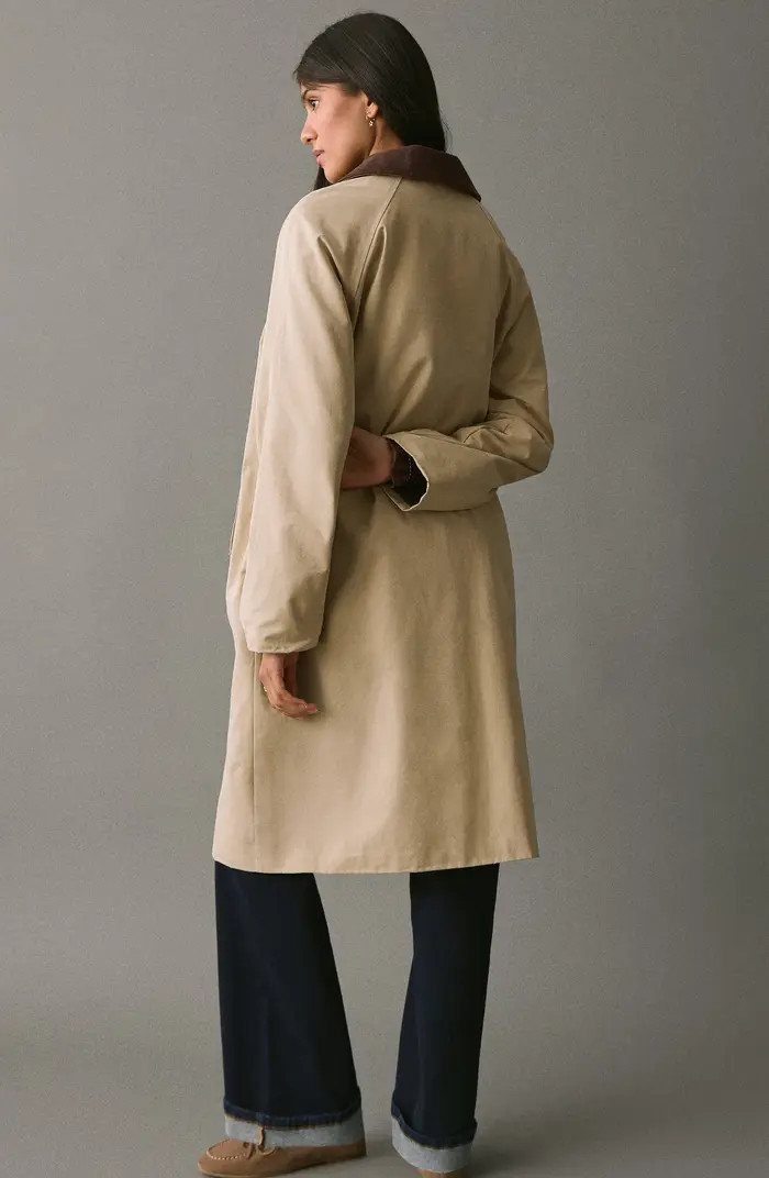Corduroy Collar Trench Coat | Nordstrom