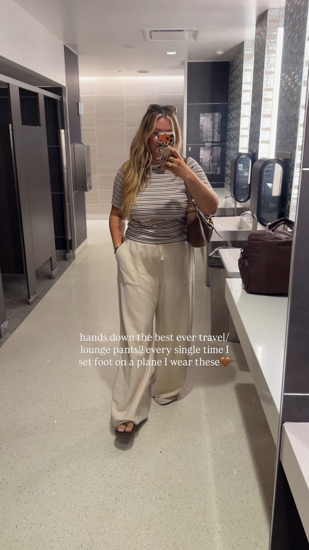 vanezzxspanx works for 15% off your first order! wearing an xl tall in the pants and xl in the tshirt, the french rib material is the best and so cooling! 
@Spanx #ad

#LTKTravel #LTKMidsize #LTKTall