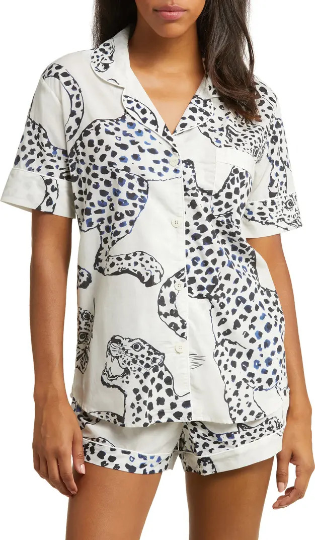 Desmond & Dempsey Print Cotton Short Pajamas | Nordstrom | Nordstrom