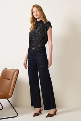 KUT FROM THE KLOTH Women's Jodi Front Patch Pockets Jean, Size 12, Assurance Blue | Evereve