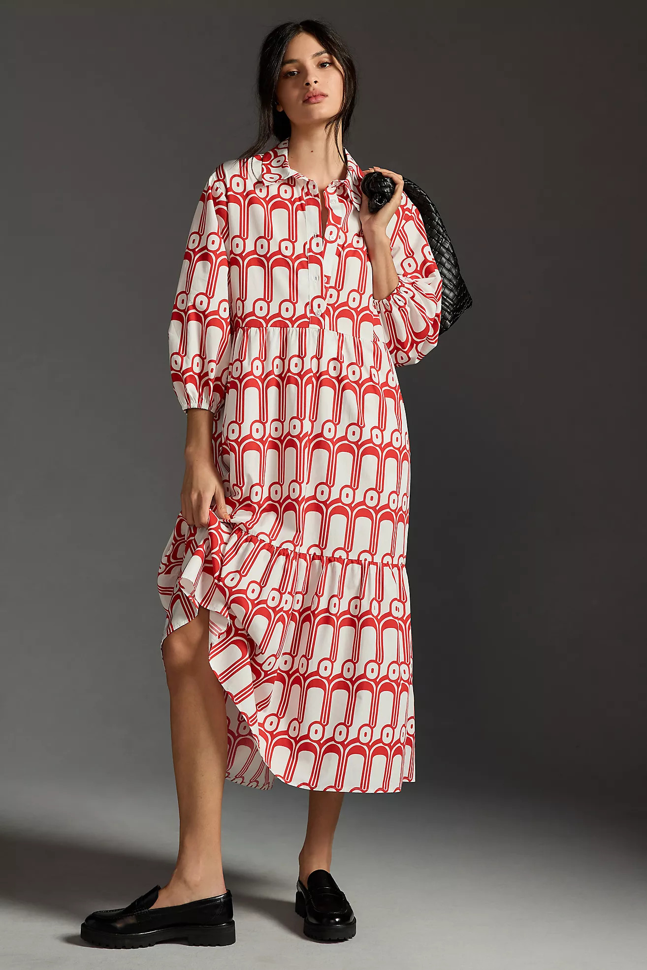 The Bettina Tiered Shirt Dress | Anthropologie (US)