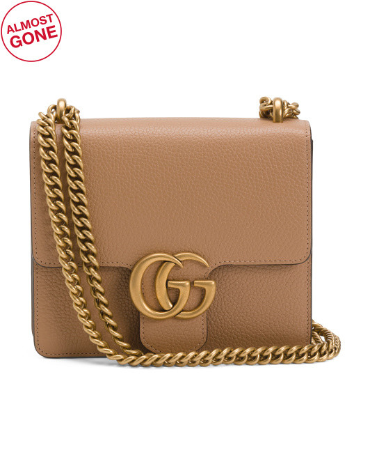 Made In Italy Leather G G Marmont Small Crossbody | TJ Maxx