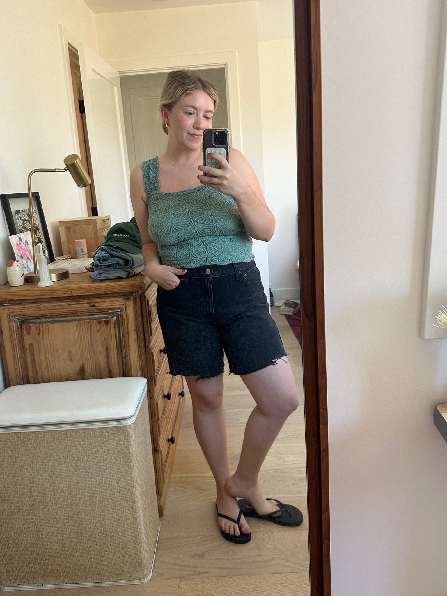 Free People Tank and Gap Shorts 