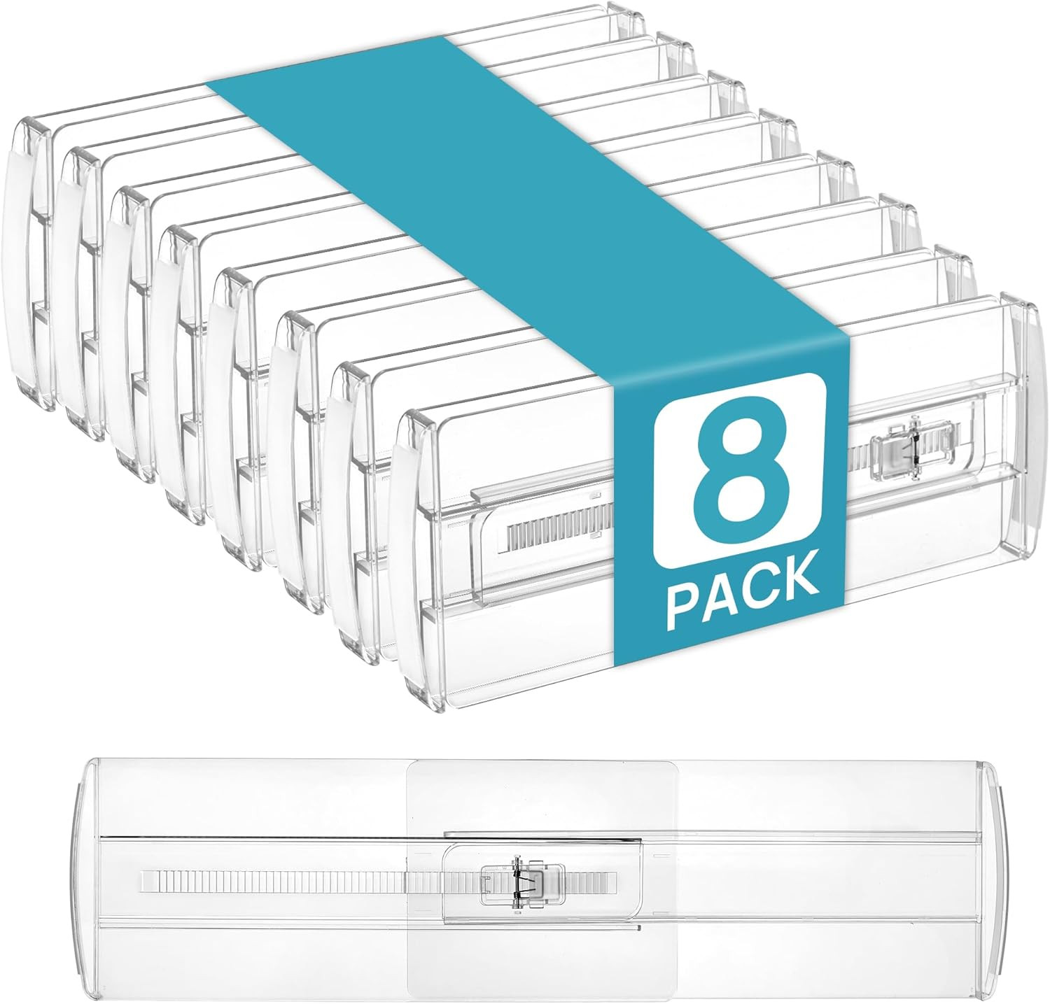 Vtopmart 8 Pack Drawer Dividers for Clothes, Adjustable 4" High Expandable from 10.6"-17" Dresser... | Amazon (US)