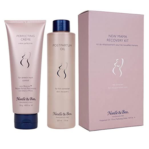 Amazon.com: Noodle & Boo New Mama Skin Care and Recovery Kit - Perfecting Crème, Postpartum Oil ... | Amazon (US)