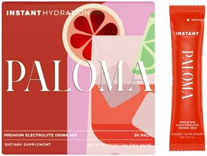 Instant Hydration Electrolytes Powder Packets - Paloma Electrolyte Drink Mix - Zero Sugar - Keto,... | Amazon (US)