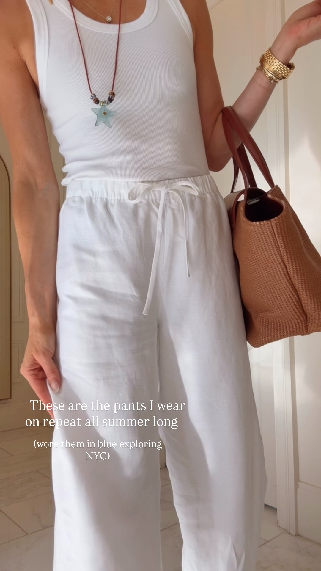 One of my most-worn pieces every summer. These linen pants from @Aritzia 

    My secret to looking put together in the heat