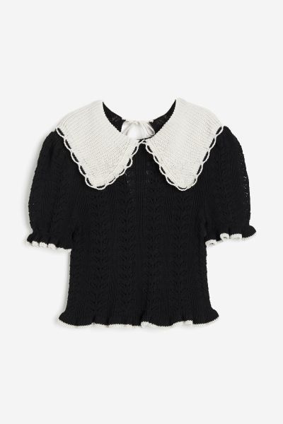 Crochet-look top | H&M (UK, MY, IN, SG, PH, TW, HK, KR)