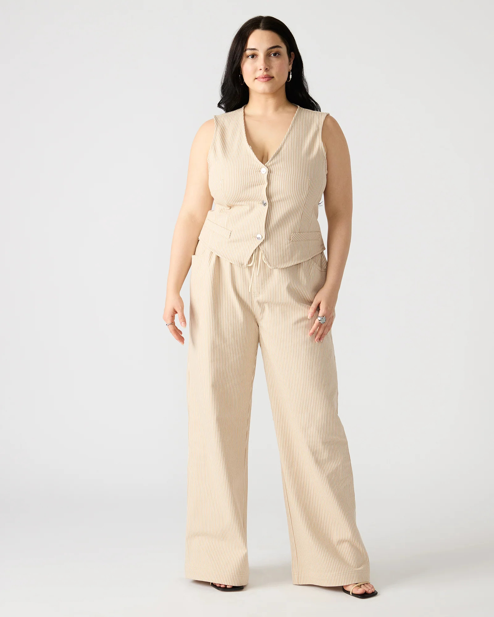 MINORCA Khaki Women's Wide-Leg Tie-Front Pant | Steve Madden (US)