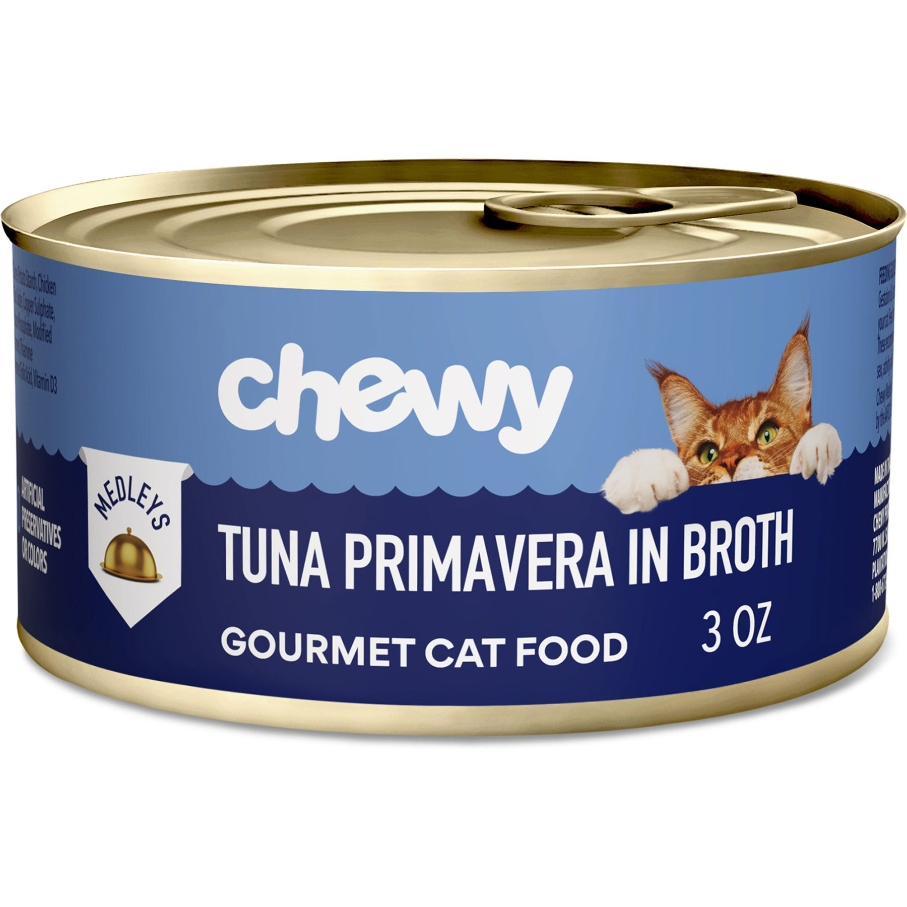 Chewy Made Medleys Tuna Primavera in Broth Wet Cat Food, 3-oz can, case of 24 | Chewy