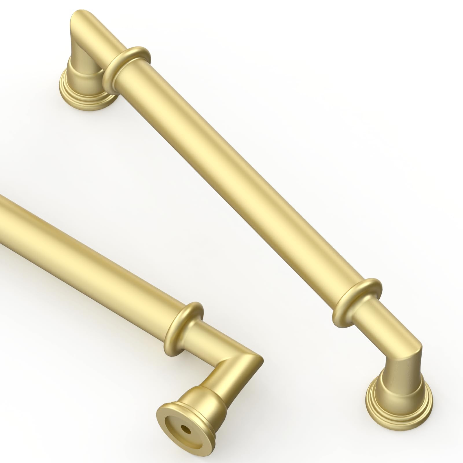 Asidrama 10 Pack 5 Inch(128mm) Brushed Gold Kitchen Cabinet Handles, Cabinet Pulls Gold Kitchen C... | Amazon (US)