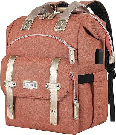 Laptop Backpack for Women,College Work Teacher backpack for 15.6 Inch laptop with USB Charging Po... | Amazon (US)